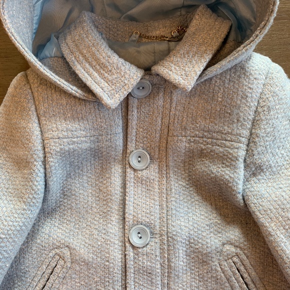 New Sarah Louise Classic Duffle Coat in Baby Blue - Picture 2 of 3
